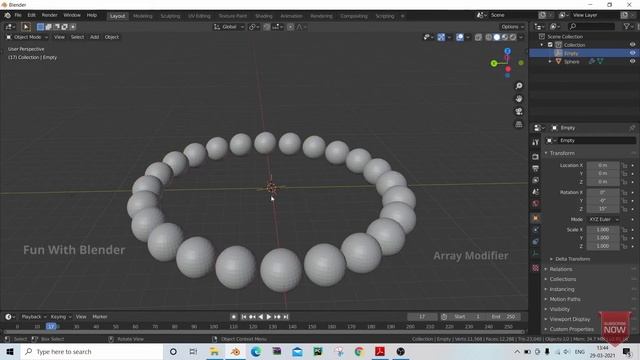 Blender || Array Modifier || Animation || Tamil смотреть онлайн