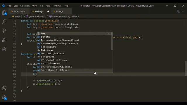 Display Stores with GeoJSON смотреть онлайн
