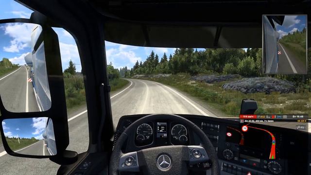 Сумасшедшие гонки в ETS 2. Полное прохождение. ч. 21. Гонки на просёлочной дороге смотреть онлайн