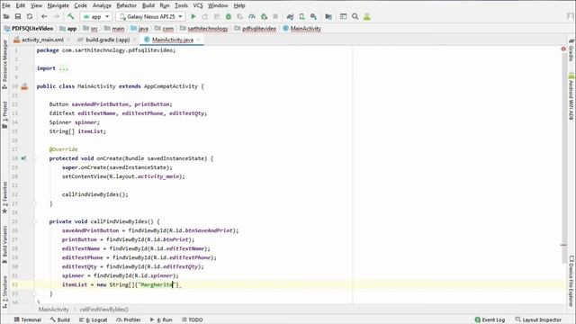 #1 How to create pdf invoice from SQLite database in android смотреть онлайн