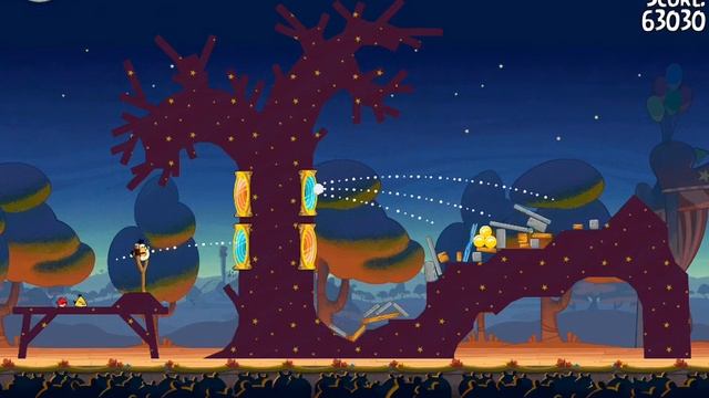 Angry Birds Seasons Abra-Ca-Bacon 1-1 Прохождение на 3 Звезды смотреть онлайн