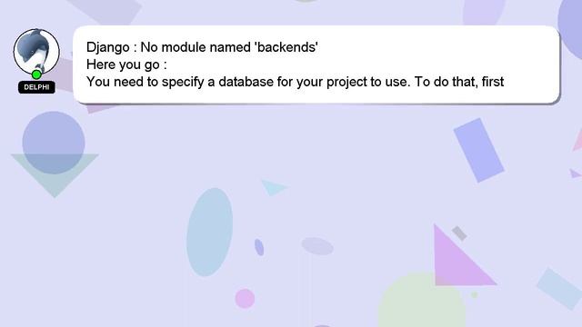 Django : No module named 'backends' смотреть онлайн