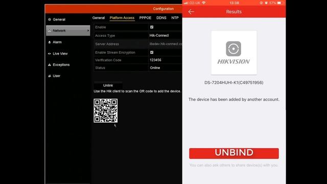 How to Unbind or Remove the HIk-Connect user id from Mobile app for Hikvision DVR/NVR смотреть онлайн