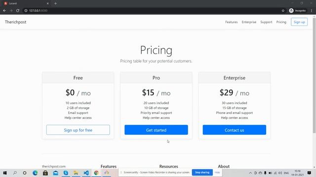 Vue Laravel 8 Building Ecommerce Pricing Page from Scratch смотреть онлайн