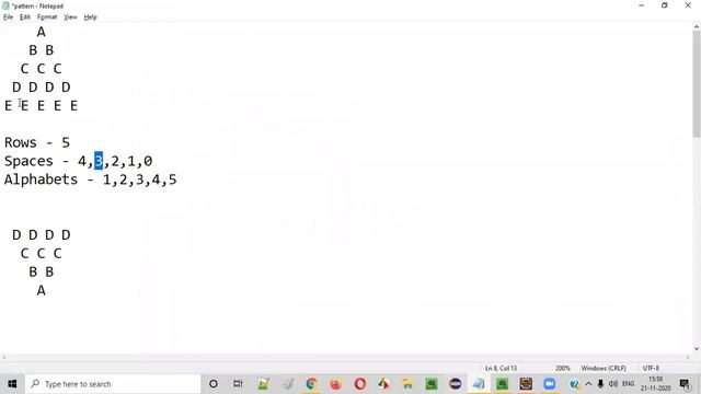 Java Program to print Diamond Border Alphabet Pattern смотреть онлайн