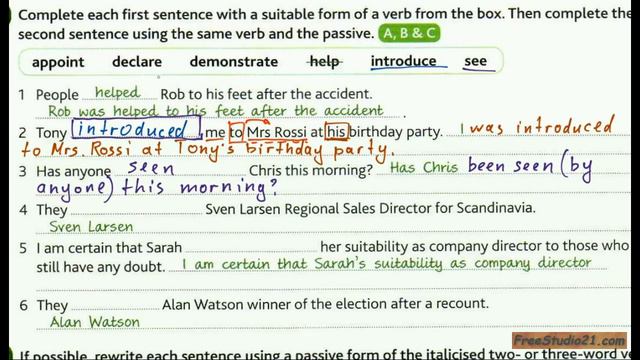 Advanced English Grammar | Unit 22-2 | переход из Active в Passive с разными глаголами смотреть онлайн