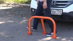 Барьер складной парковочный с внутренним замком