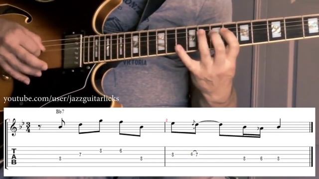 100 Jazz Guitar Licks With Tabs - Exercises For Beginners - (Timeline in description) смотреть онлайн