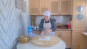 Часть 2/ГОТОВЛЮ БЕШБАРМАК/тесто на бешбармак/