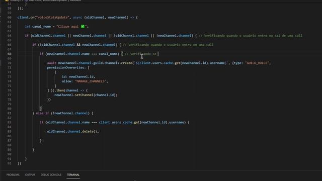 Sistema De TempCall (Crie Sua Call)/AutoCall - Canal De Voz Temporário | Discord.js V13 #37