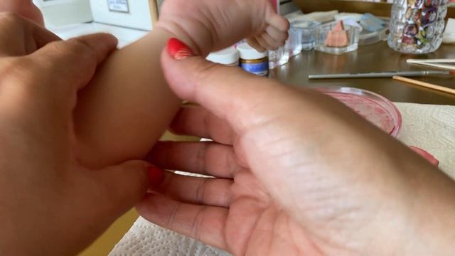 6 МК Реборн продолжение урока покраснение и прорисовка складочек Olga Kirchgessner смотреть онлайн