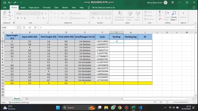 Regresi Linear Forecasting & KNN Sederhana (Perhitungan Manual & Implementasi Python) смотреть онлайн