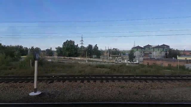 Участок Бердск - Обское Море на электропоезде ЭД4МК-0030/1010 смотреть онлайн