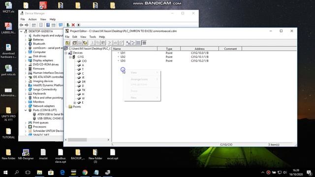 PLC OMRON TO EXCEL USED DDE OPC SERVER OMRON PART1 смотреть онлайн
