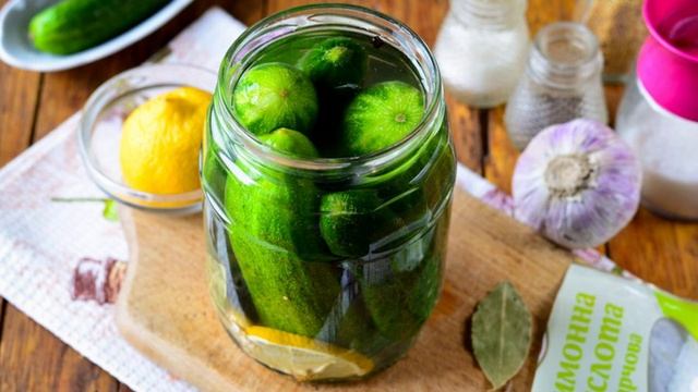 Огурцы с лимоном на зиму