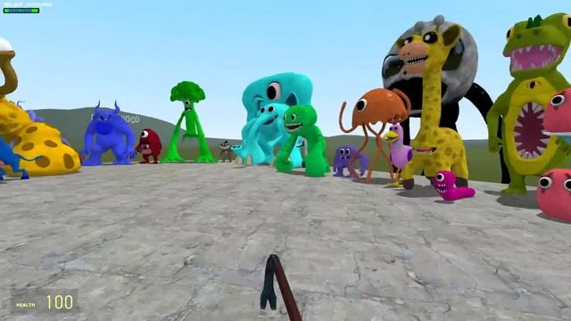 NEW POMNI AMAZING DIGITAL CIRCUS VS ALL GARTEN OF BANBAN FAMILY In Garry's Mod! смотреть онлайн