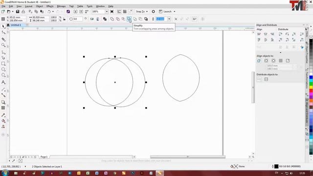 CorelDRAW Shaping tools Weld Trim Intersect (Pathfinder Tool in CorelDRAW) Urdu, Hindi смотреть онлайн