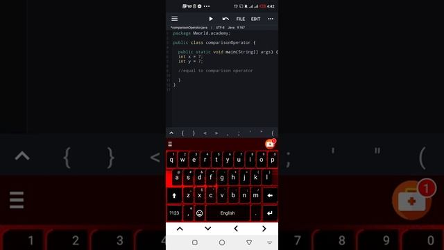 Java programming with smart phone _Tutorial_16 _equal to operator смотреть онлайн
