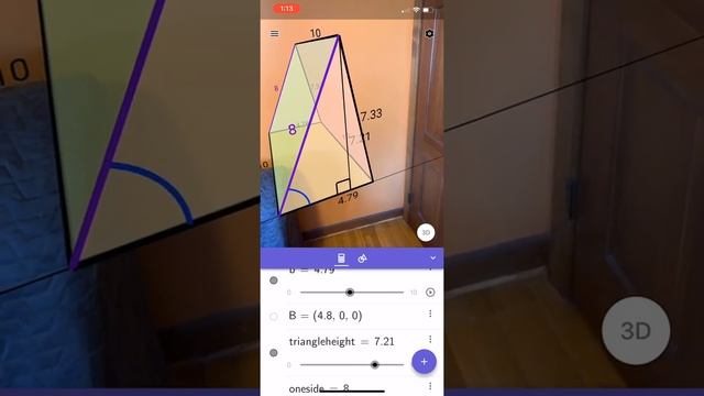 Exploring a Modifiable Triangular Prism in GeoGebra 3D App with Augmented Reality смотреть онлайн