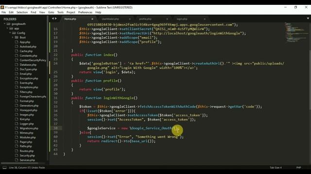Login with Google Account in CodeIgniter 4 смотреть онлайн