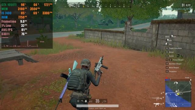 PUBG : 5.6 Patch | GTX 1050Ti 4GB смотреть онлайн