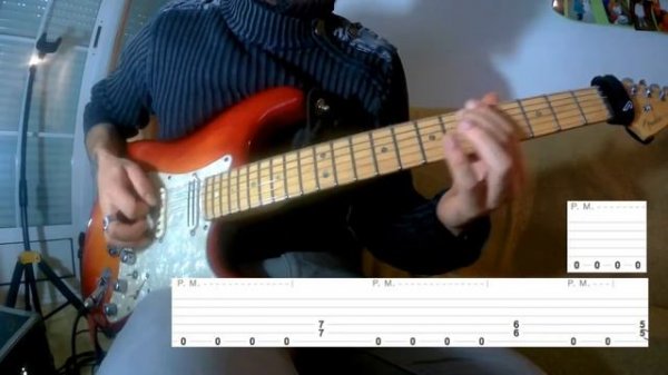 Reckoning Day - Megadeth - Tutorial Main Riffs With Tabs ( lesson ) Eb Tuning