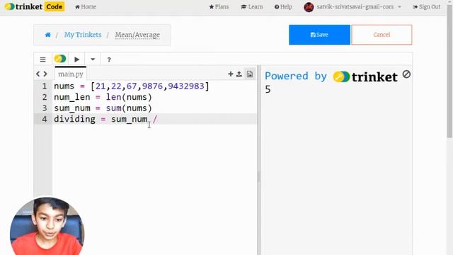 How to find the Mean/Average of a list in Python смотреть онлайн