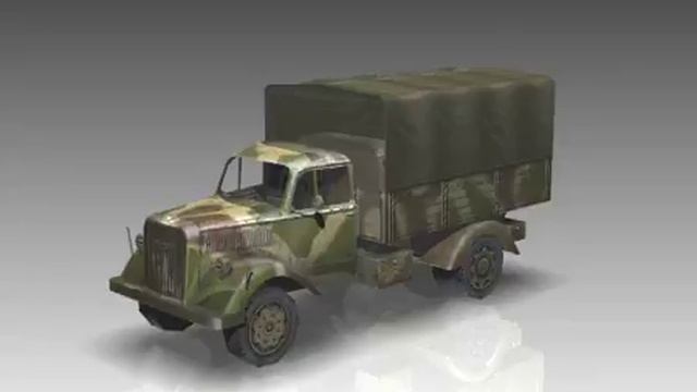 3D Model of WW2 Opel Blitz Light Track. Review смотреть онлайн