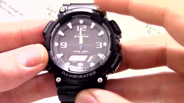 Часы Casio Illuminator AQ-S810W-1A - Инструкция, как настроить от PresidentWatches.Ru смотреть онлайн