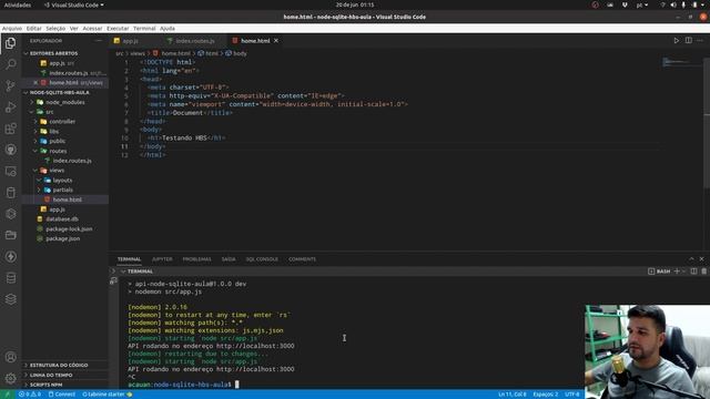 Aula 04 - Template Engine (View) - Handlebars смотреть онлайн