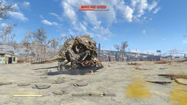 Fallout 4 - Legendary Mythic Deathclaw vs Mirelurk Queen смотреть онлайн