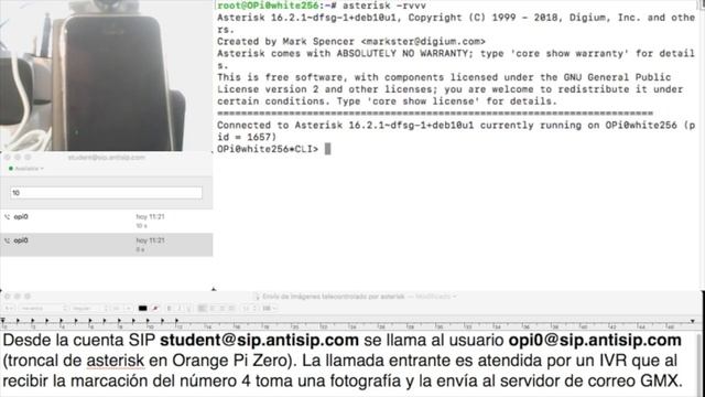 Orange Pi Zero asterisk II - Telecontrol de cámara web смотреть онлайн