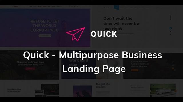 Quick - Multipurpose Business Landing Page HTML5 Template | Themeforest Website Templates and Theme смотреть онлайн