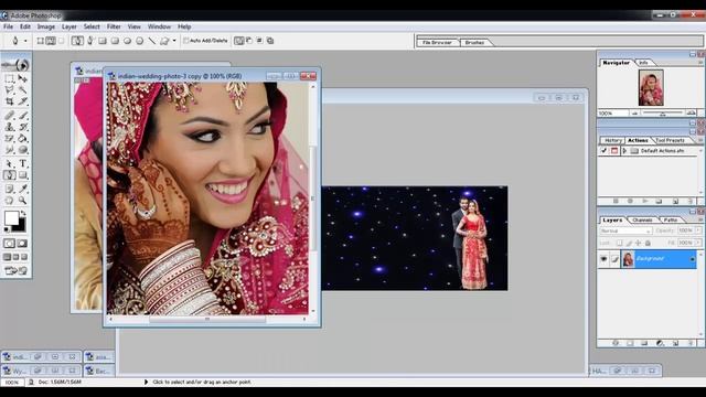 Adobe Photoshop 7.0 Tutorials Video in Hindi Part 21 of 24 Project 5 How to Make a Wedding Photo смотреть онлайн
