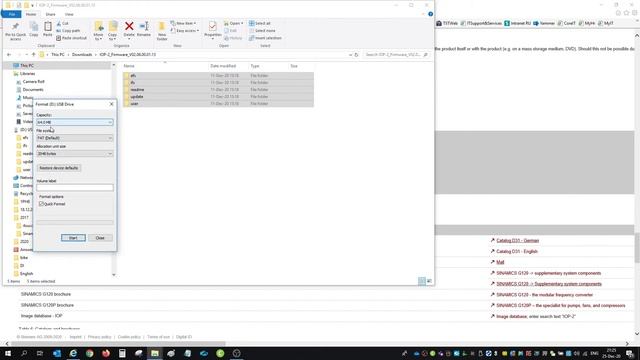 SIEMENS IOP-2 Firmware Update / Обновление версии прошивки панели оператора IOP-2 6SL3255-0AA00-4JA