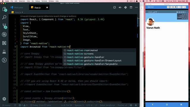 React Native Reanimated Vs Animated Twitter Header Animation And Performance Comparison! смотреть онлайн