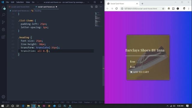 Awesome Hover Effect Product Card Design UI Using HTML And CSS смотреть онлайн