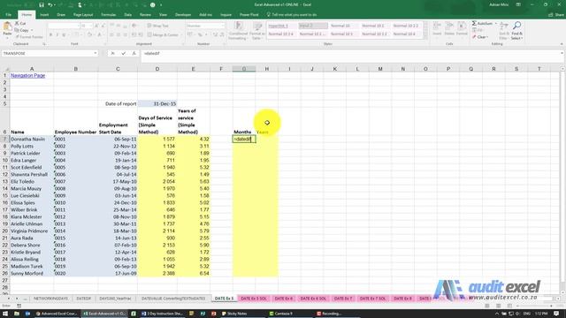 Calculate years and months between 2 dates in Excel смотреть онлайн