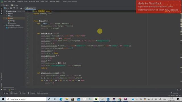 Snake Game using Python Tkinter смотреть онлайн