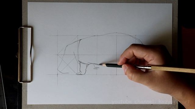 Как нарисовать БЕГЕМОТА карандашом. Быстро и просто. смотреть онлайн