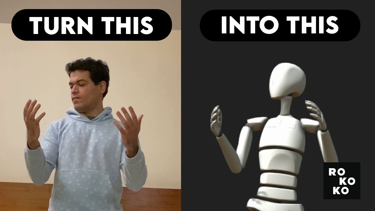 ROKOKO. Как передать анимация с видео на 3d персонажа.