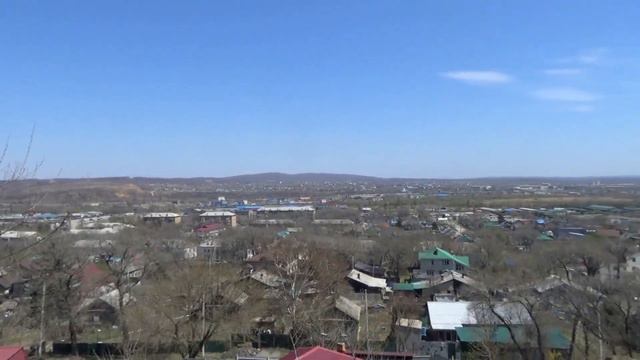 Уссурийск с сопки Илюшина, апрель 2023 г. смотреть онлайн