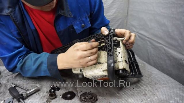 Маслонасос на БЕНЗОПИЛЕ ШТИЛЬ замена для новичков от а до я!!!!!!!!! смотреть онлайн