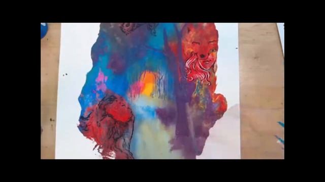 Creating the Oracle Card, "Go Within" | Painting Process Timelapse смотреть онлайн