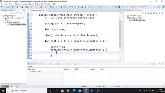 Java Program to find the Duplicate Characters in a String смотреть онлайн