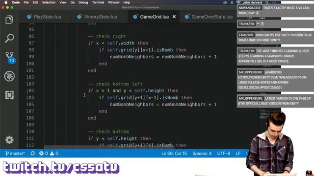 MINESWEEPER FROM SCRATCH (PART 2) - CS50 on Twitch, EP. 30 смотреть онлайн