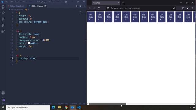 HTML-CSS Tutorial Lesson 49: Flex Wrap - Flexbox #3 смотреть онлайн