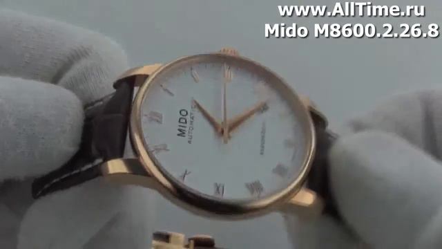Мужские наручные швейцарские часы Mido M8600.2.26.8 смотреть онлайн