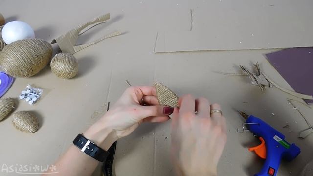 DIY ? Jute twine bunny ? nice decoration not only for Easter ? (ENG Subtitles) - Speed up #576 смотреть онлайн
