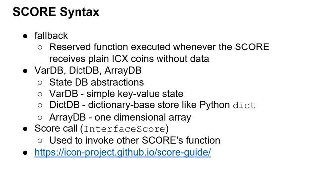 A Brief introduction of SCORE, smart contract of ICON project смотреть онлайн